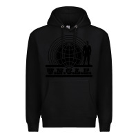 Black the man from u.n.c.l.e. Premium Hoodie - linhVisuals
