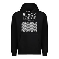 Black twin peaks inspired japanese black lodge Premium Hoodie - linhVisuals