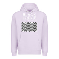 Lilac twin peaks inspired japanese black lodge Premium Hoodie - linhVisuals