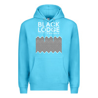 Ocean Blue twin peaks inspired japanese black lodge Premium Hoodie - linhVisuals