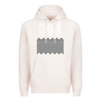 Pale Pink twin peaks inspired japanese black lodge Premium Hoodie - linhVisuals