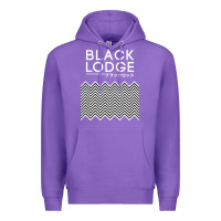 Purple twin peaks inspired japanese black lodge Premium Hoodie - linhVisuals