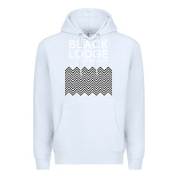 White twin peaks inspired japanese black lodge Premium Hoodie - linhVisuals