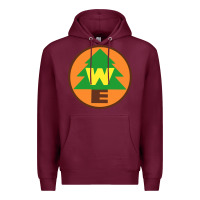 Burgundy wilderness explorers Premium Hoodie - linhVisuals