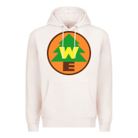 Pale Pink wilderness explorers Premium Hoodie - linhVisuals