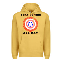 Antique Gold i can do this all day graphic mens & womens t shirt Premium Hoodie - linhVisuals