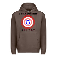 Coffee i can do this all day graphic mens & womens t shirt Premium Hoodie - linhVisuals