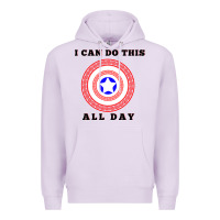 Lilac i can do this all day graphic mens & womens t shirt Premium Hoodie - linhVisuals