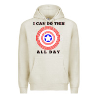 Oatmeal Heather i can do this all day graphic mens & womens t shirt Premium Hoodie - linhVisuals