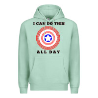 Seafoam i can do this all day graphic mens & womens t shirt Premium Hoodie - linhVisuals
