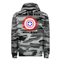 Slate Camo i can do this all day graphic mens & womens t shirt Premium Hoodie - linhVisuals