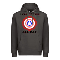 Smoke i can do this all day graphic mens & womens t shirt Premium Hoodie - linhVisuals