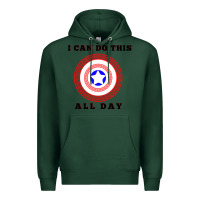 Sports Green i can do this all day graphic mens & womens t shirt Premium Hoodie - linhVisuals
