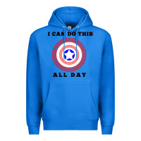 True Royal i can do this all day graphic mens & womens t shirt Premium Hoodie - linhVisuals