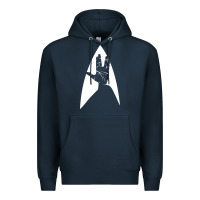Navy live long and prosper Premium Hoodie - linhVisuals