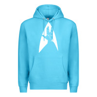 Ocean Blue live long and prosper Premium Hoodie - linhVisuals