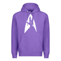 Purple live long and prosper Premium Hoodie - linhVisuals