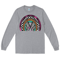 Heather Grey race leopard rainbow Long Sleeve Tee - Artiststas