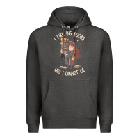 Charcoal Heather i like big books Premium Hoodie - linhVisuals