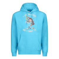 Ocean Blue i like big books Premium Hoodie - linhVisuals
