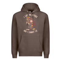 Coffee i like big books Premium Hoodie - linhVisuals