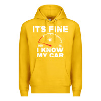 Lemon Empty gas gauge it’s fine i know my car low fuel joke Premium Hoodie - linhVisuals