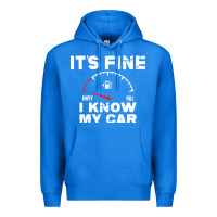 True Royal Empty gas gauge it’s fine i know my car low fuel joke Premium Hoodie - linhVisuals