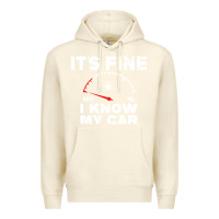 Sandshell Empty gas gauge it’s fine i know my car low fuel joke Premium Hoodie - linhVisuals