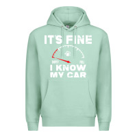 Seafoam Empty gas gauge it’s fine i know my car low fuel joke Premium Hoodie - linhVisuals