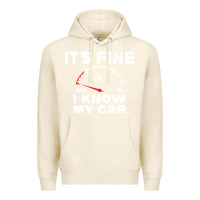 Tofu Empty gas gauge it’s fine i know my car low fuel joke Premium Hoodie - linhVisuals