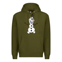 Army Green olaf Premium Hoodie - linhVisuals