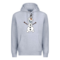 Heather Grey olaf Premium Hoodie - linhVisuals