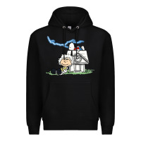 Black back to the peanuts Premium Hoodie - linhVisuals