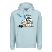 Blue Mist back to the peanuts Premium Hoodie - linhVisuals
