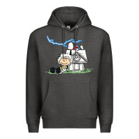 Charcoal Heather back to the peanuts Premium Hoodie - linhVisuals