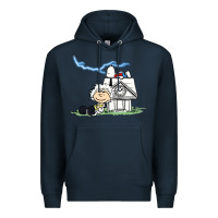 Navy back to the peanuts Premium Hoodie - linhVisuals