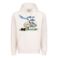 Pale Pink back to the peanuts Premium Hoodie - linhVisuals