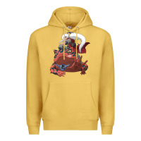 Antique Gold jiraiya gamabunta Premium Hoodie - linhVisuals