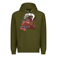 Army Green jiraiya gamabunta Premium Hoodie - linhVisuals