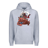 Heather Grey jiraiya gamabunta Premium Hoodie - linhVisuals