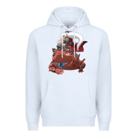 White jiraiya gamabunta Premium Hoodie - linhVisuals