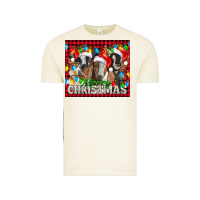 Vintage Arctic Merry Christmas  With Goats Vintage Tee - LillyAllenDesigns