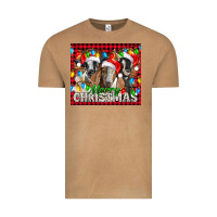 Vintage Camel Merry Christmas  With Goats Vintage Tee - LillyAllenDesigns