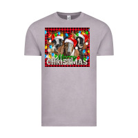 Vintage Zinc Merry Christmas  With Goats Vintage Tee - LillyAllenDesigns