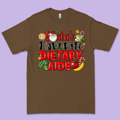 Santas Favorite Dietary Aide Premium Tee Designed By Lillyallendesigns