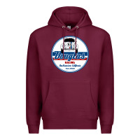 Burgundy douglas racing Premium Hoodie - linhVisuals