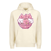 Sandshell kawaii cat ramen   cute gift Premium Hoodie - linhVisuals
