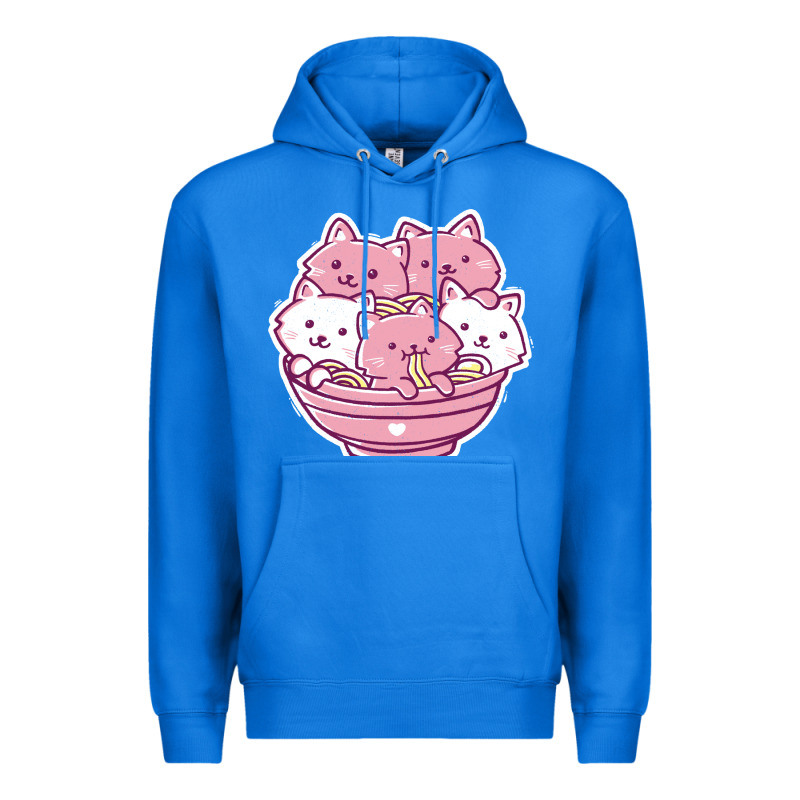 Kawaii Cat Ramen   Cute Gift Premium Hoodie by linhVisuals | Teevron