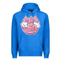 True Royal kawaii cat ramen   cute gift Premium Hoodie - linhVisuals