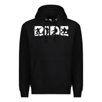 Black ride snowboard snowboarding Premium Hoodie - linhVisuals